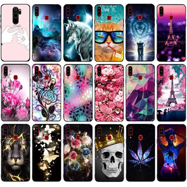 

qasamsung galaxy a20s mobile phone cover 6.5-inch silicone soft back cover samsung a20s a207f a207fn mobile phone coverlk