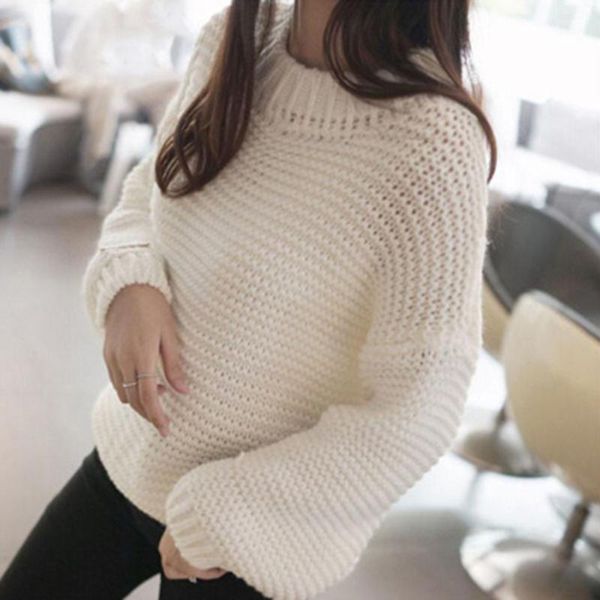 

2019 autumn women sweater casual female pullovers batwing sleeve solid color fashion lady knitted streetwears jumpers new1, White;black