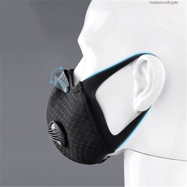 

100 1pcs round cycle three-layer shipping50 square non-woven face neckerchief protective breathable mask repleaceable dust wi33