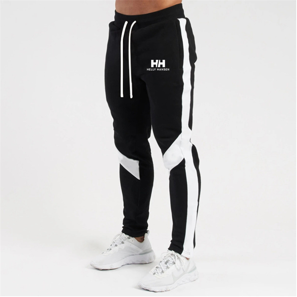 

fitness pants men cotton new sweatpants men's streetwear pants fashion full length drawstring trousers for men casual 3xl, Black;blue