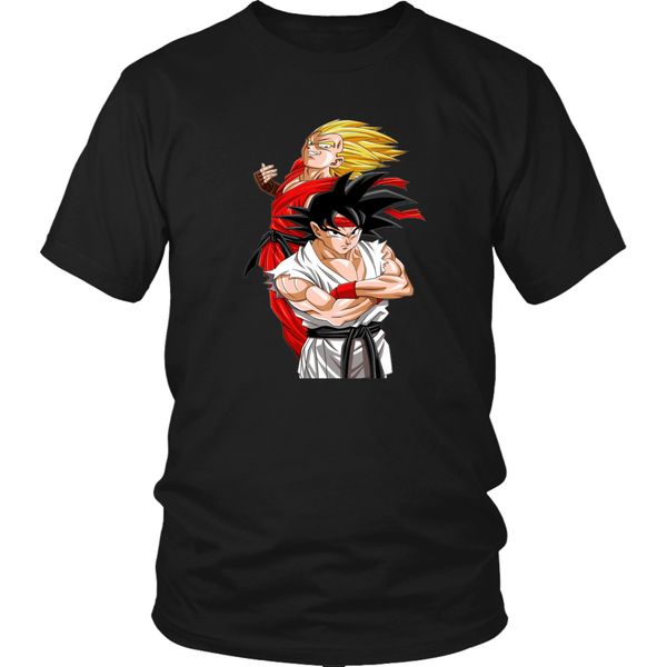 

ken ryu goku vegeta mashup goku vegeta goku vegeta cartoon men new fashion sport hooded sweatshirt hoodie t shirt