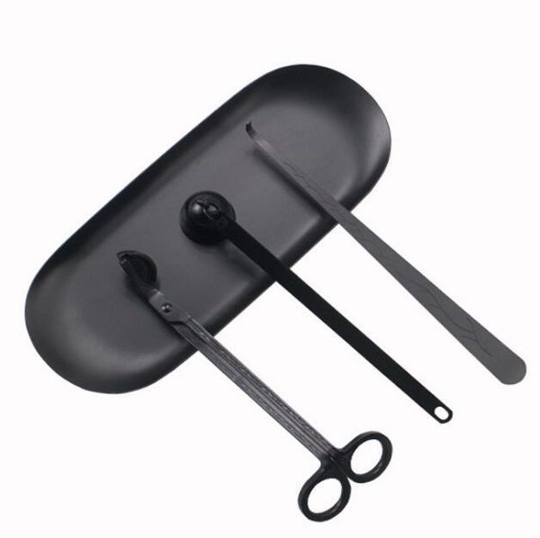 

stainless steel candle wick trimmer oil lamp trim scissor cutter snuffer tool hook clipper aromatherapy tool set candle cover dwe1205