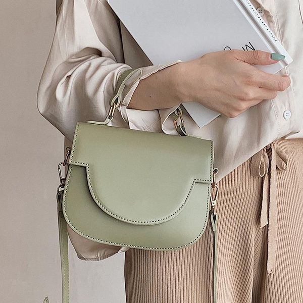 

pu leather crossbody bag for women 2020 new fashion mini shoulder simple bag female simple handbags and purses totes