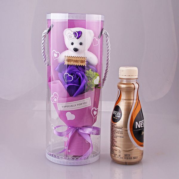 

flower portable soap bag bear rose great gift for single person lover families
