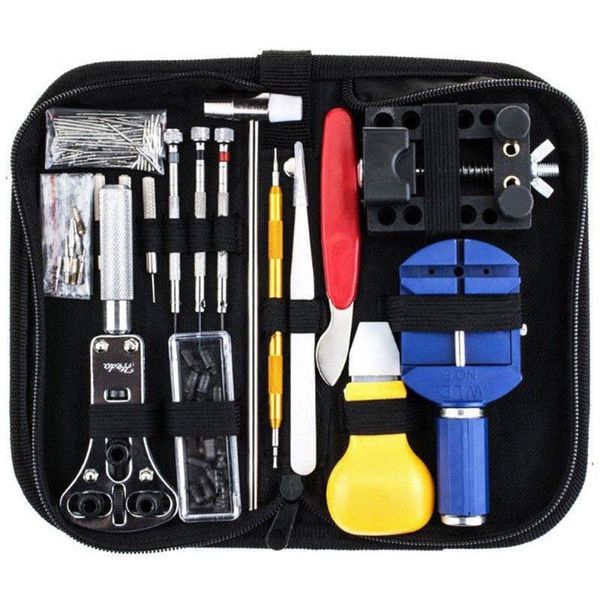 

147pcs watch tools watch opener remover spring bar repair pry screwdriver clock repair tool kit watchmaker tools parts