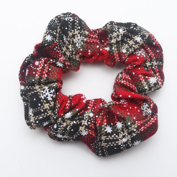 

christmas women winter hair scrunchies gift girls elastic rubber bands ponytail holders gum tiefashion accessories 1piece