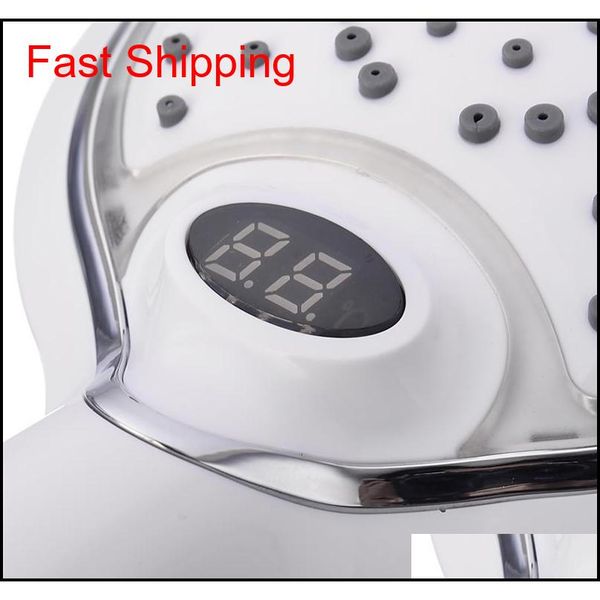 

matic led light shower head 3 color led handheld bathroom digital temperature display shower water s qylmjt yh_pack