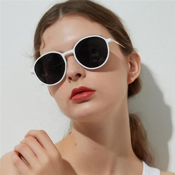 

sunglasses 2021 trending products round oversize big glasses women girl driving fashion futuristic socks luxury vintage, White;black
