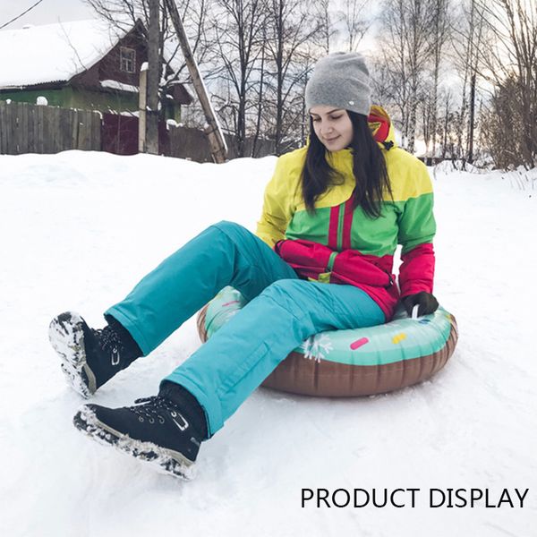 

2020 new ski ring snow tube inflatable winter ski circle floated skiing board pvc durable outdoor snow tube skiing accessories