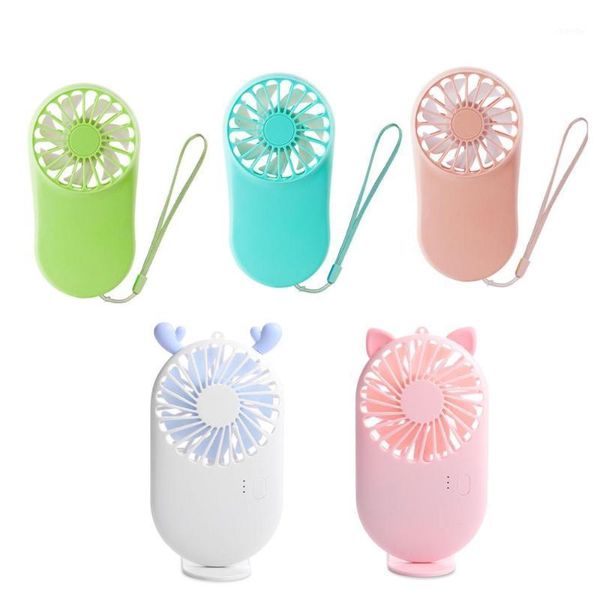 

electric fans 2021 usb mini portable air cooler handheld rechargable cute small cooling student home travel outdoor1