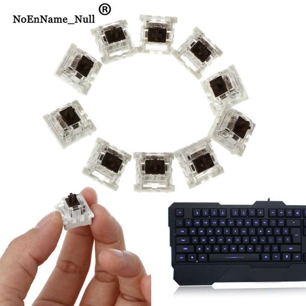 

keyboards 10pcs 3 pin mechanical keyboard switch brown replacement for gateron cherry mx drop