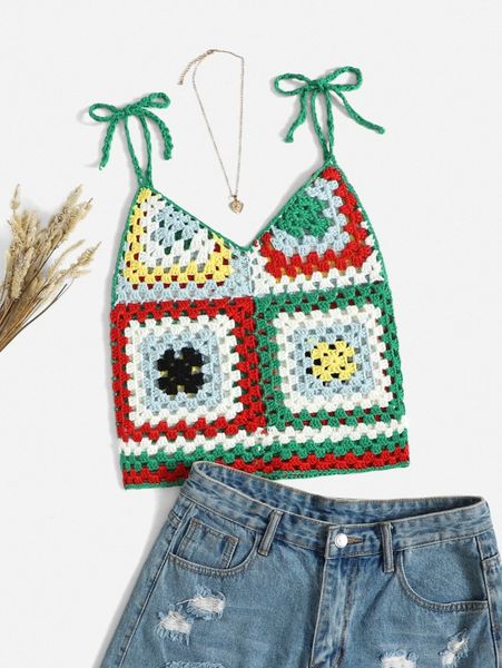 

geo pattern crochet cover up 66zq#, White;black