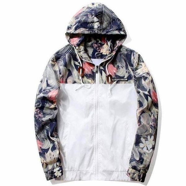 

drop shipping florals bomber jacket men hip hop slim fit flowers pilot jacket coat men's hooded jackets us size ing, Black;brown