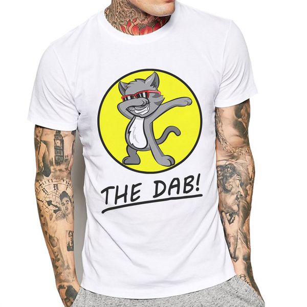 

summer mens dabbing cat prin male clothing tshirt short sleeve o neck fashion brand tees sport hooded sweatshirt hoodie men t shirt
