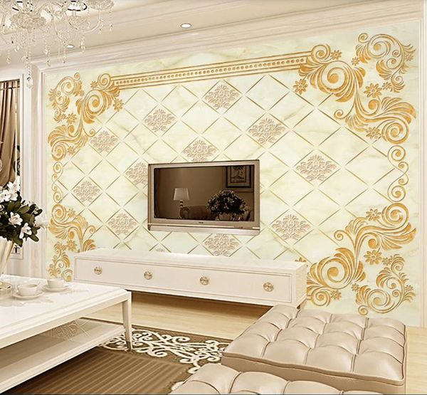 

custom 3d wallpaper modern marble tv background wall p wall murals living room home decor 3d