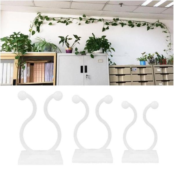 

5/10/20pcs plant climbing wall fixture clip invisible wall vines fixture wall sticky hook holder plant climbing jllyot