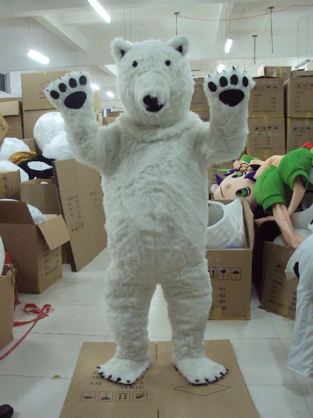 

mascot costumes polar bear mascot costume fancy dress size, Red;yellow