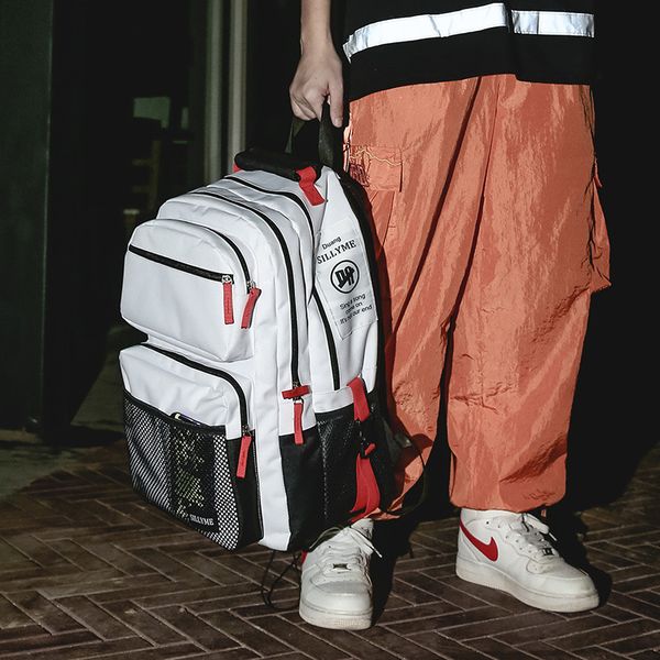 

large men backpack women school bag high school college student harajuku korean multifunction travel back pack 2019 new c1008