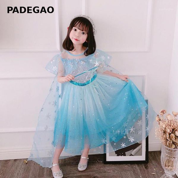 

girl's dresses girls dress ruffles sequins patchwork blue mesh princess fashion children party kids costume 2021 1, Red;yellow