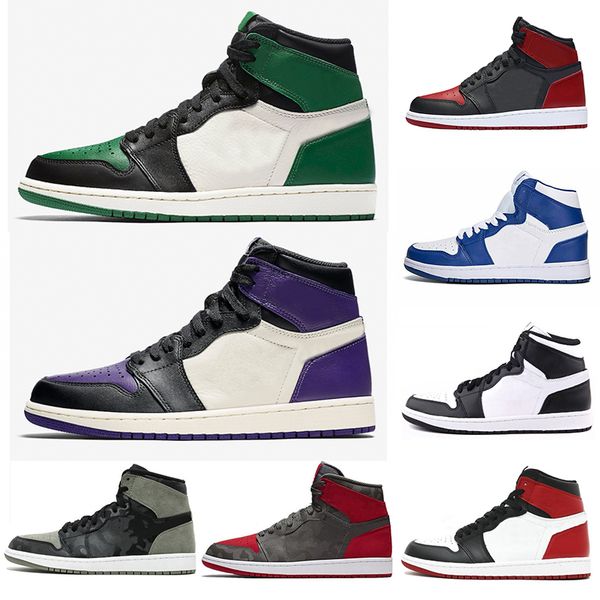 

us7-13 1 1s basketball shoes men women red white black fashion brand trainers sports shoes outdoor fashion breathable sneakers, White;red