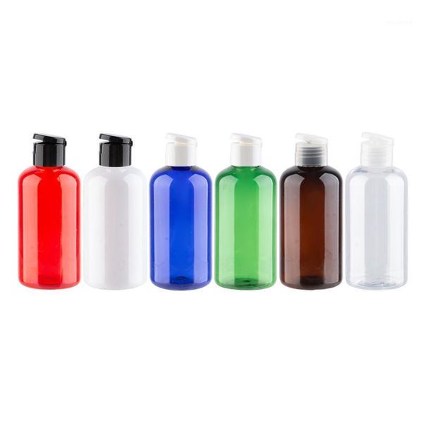 

storage bottles & jars 220ml x 12 round plastic flip cap empty cosmetic container for facial cream lotion shampoo 220cc pet bot