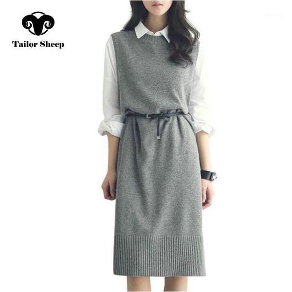 

new wool vest for women in 2019 sleeveless sweater with round neck and thick waistcoat1, Black;white