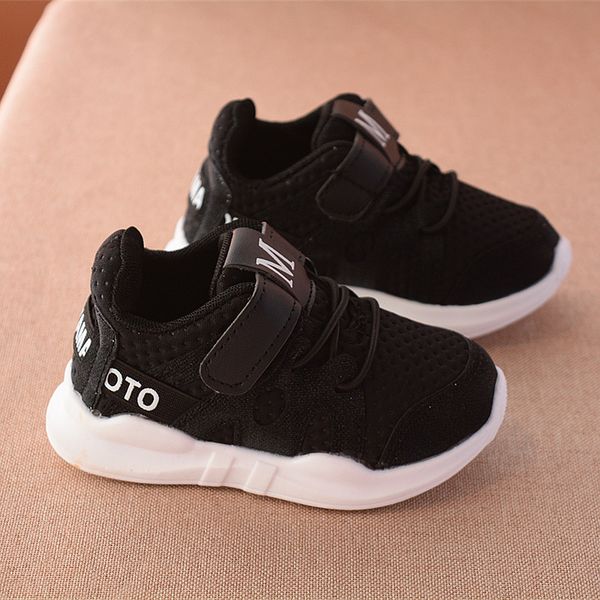 

2019 autumn new fashionable net breathable pink leisure sports running shoes for girls white shoes for boys brand kids shoes c1002, Black;red
