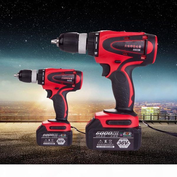 

1 1m lithium ion drill electric 36v wireless 54nm torque strong screwdriver 6000mah 8000mah 12000mah cordless bbyapk packing2010