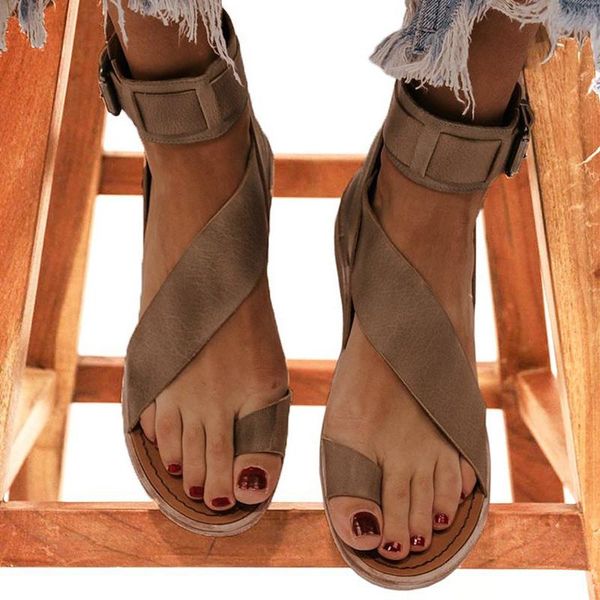 

women sandals soft leather flat sandals for summer shoes women 2021 new gladiator flip flops beach chaussure femme, Black