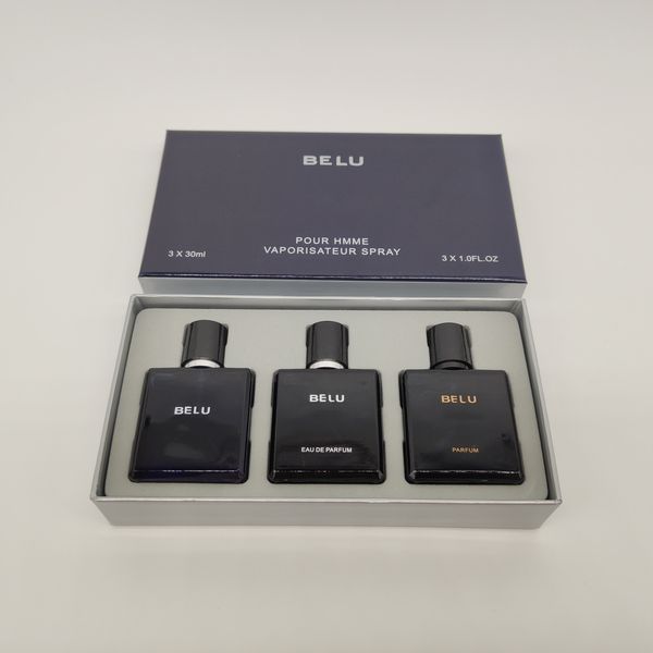 

brand 3 pcs bleu de perfume set men fragrance 30ml*3 bottle eau de parfum long lasting smell perfumes spray