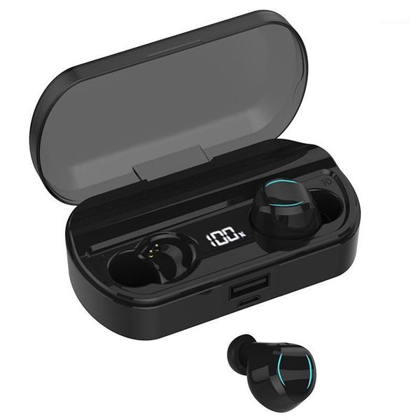 

t33 wireless earbuds bluetooth 5.0 headphones deep bass stereo earphones in-ear built-in mic for sports1