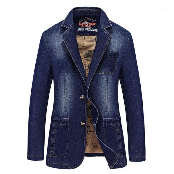 

men's jackets mens men's spring autumn fashion denim men causal cowboy blazers washed slim fit jean jacket coat male clothes1, Black;brown