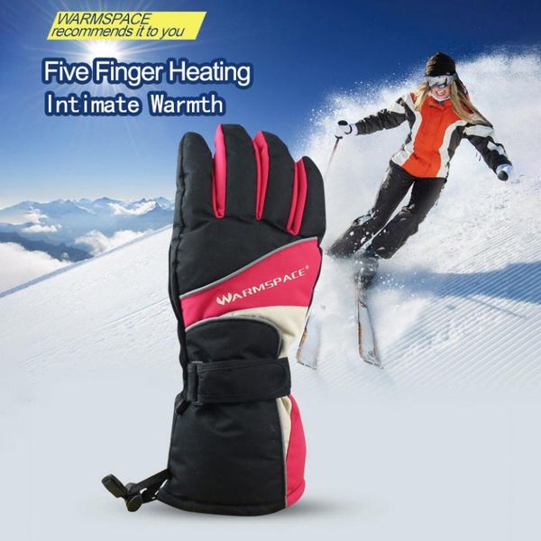 

1 pair winter hand warmer electric thermal gloves waterproof heated gloves battery powered for outdoor motorcycle skiing