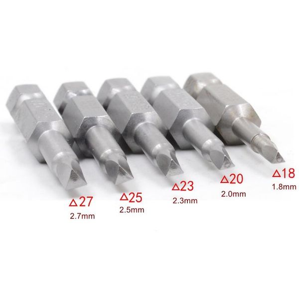 

2.3 triangle head screwdriver bit anti slip magnetic1/4" s2 steel hex shank electric power tool accessories 50mm