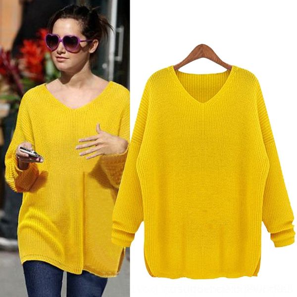 

udjlm motty new women's autumn and winter chicken pullover pulloversweater heart v-neck 2020 pullover sweater loose, White;black