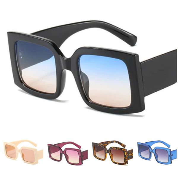 

fashion women & men sunglasses square sun glasses simplicity eyeglasses anti-uv spectacles chick frame eyewear adumbral a, White;black