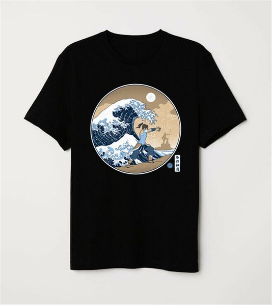 

the last airbender the great wave of waterbender korra funny black new trends hoodie designers t shirts sweatshirt