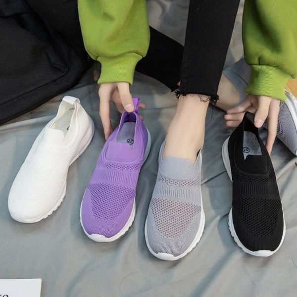 

women shoes ladies fashion mesh breathable comfort casual sport shoes footwear sneakers female soft plus size m140#, Black