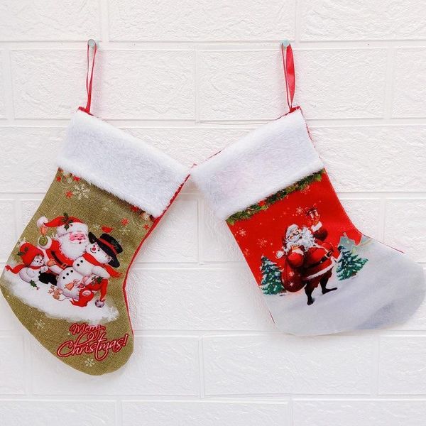 

christmas stockings socks xmas tree hanging decor new year candy bag christmas decorations xmas tree ornaments party kids gift1
