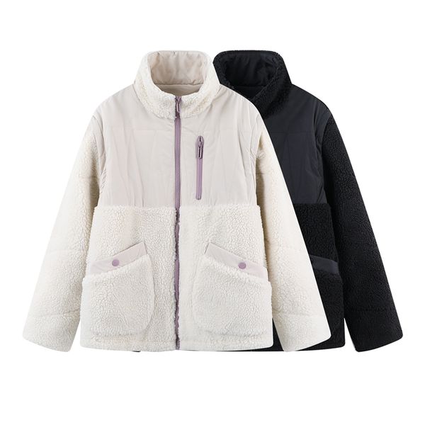 

2021 new girls lambs wool coats snow winter fashion ladies thick warm jackets casual women elegant outerwear cute, Black;brown