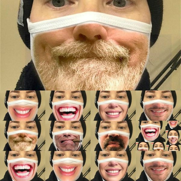 

ukpf1u factory price designer face red mask men facial expressions funny foreign trade cross-border dustproof cotton masks prin 6 n