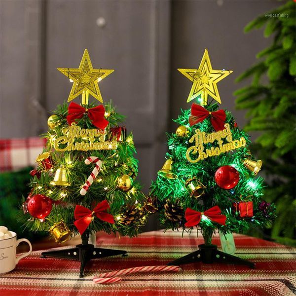 

christmas tree, small cute christmas tree with lights decorations for home office 2020 new arrivals1