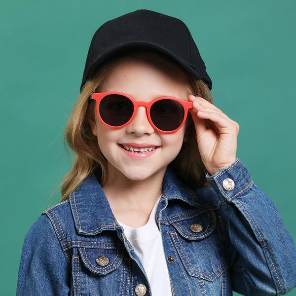 

children's classic cat eye sunglasses girl and boy polarized sunglasses kid glasses anti-ultraviolet baby fashion vintage design, White;black