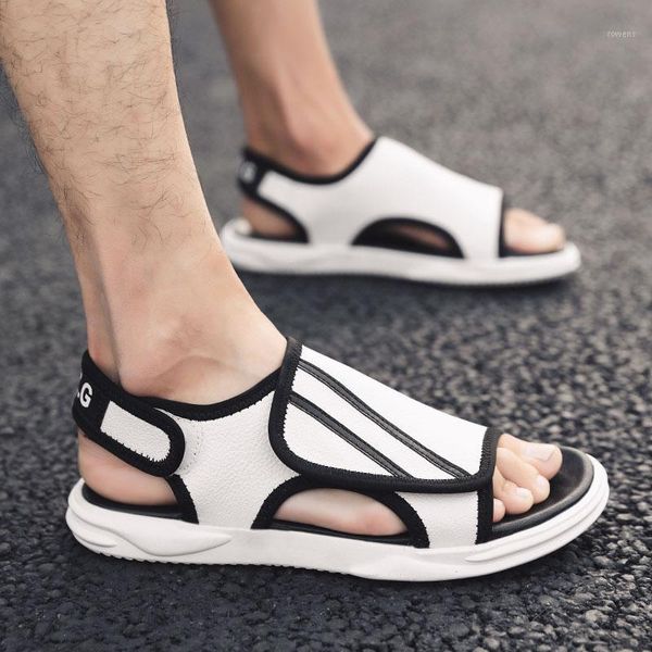 

vietnam shoes men 39 sandals casual gladiator mens roman close toe slippers platform fashion 2020 summer beach outdoor1, Black