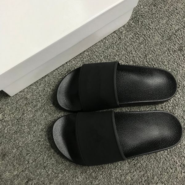 

sandals slipper women womens fashion slides flip flops men slippers causal beach shoes 35-46 with box, Black