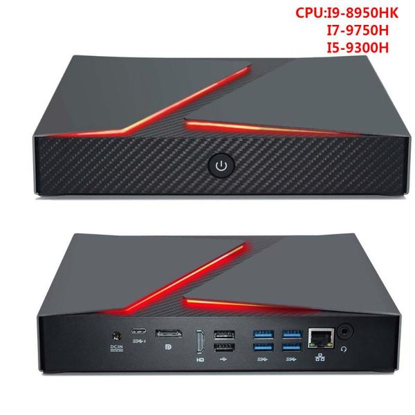 

mini pcs gaming pc gamer computador windows 10 intel core i9 8950hk 9750h -9300h gtx 1650 4gb computer desk4k dp wifi