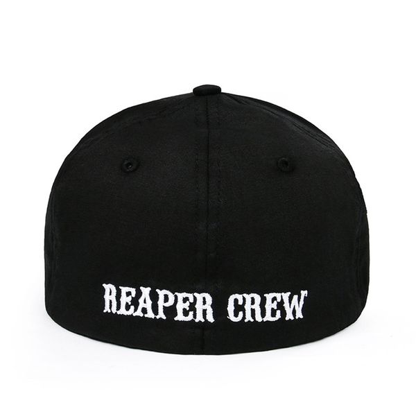 

1pcs soa сыны анархии оборудованная бейсболка вышитые hat черный цвет unisex буквицы доставка поддержка 201027, Blue;gray