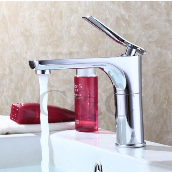 

chrome and cold water basin faucet mixer,single handle water tap contemporary 5101
