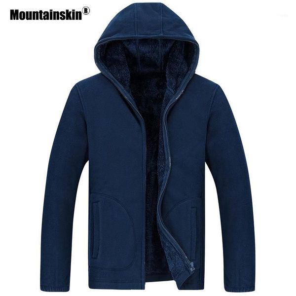 

mountainskin men's hoodies autumn sportswear casual sweatshirt fleece jackets male hooded coat mens brand clothing 7xl 8xl sa8411, Black