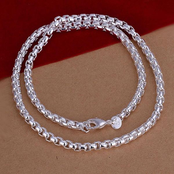 

silver color exquisite noble luxury charm fashion temperament charming circle grid necklace 20 inches silver jewelry n053 h bbyszd